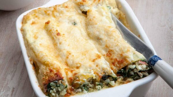 Κανελόνια με σπανάκι