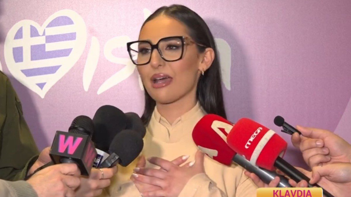 Η Klavdia σε δηλώσεις μετά τη νίκη της στην Eurovision
