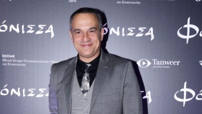 Ο Κρατερός Κατσούλης σε δημόσια εκδήλωση.