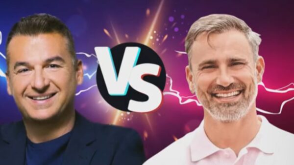 Ο Γιώργος Λιάγκας και ο Γιώργος Καπουτζίδης