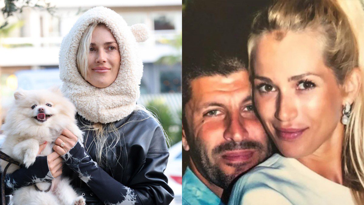 Η Βικτώρια Καρύδα σήμερα (αριστερά) η Βικτώρια Καρύδα με τον Γιάννη Μακρή παλιότερα (δεξιά)