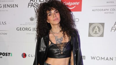 Η Μαρία Σολωμού σε έξοδό της