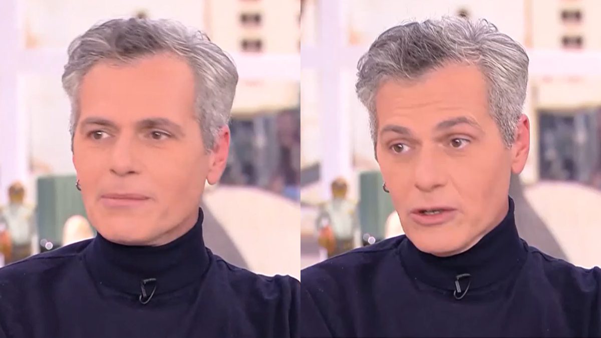 Ο Μάριος Αθανασίου στο πλατό του open tv