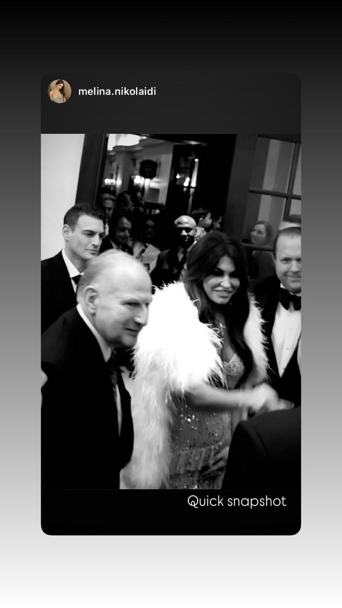 Η ανάρτηση της Μελίνας Νικολαϊδη με τον Δημήτρη Φιντιρίκο στο Instagram.