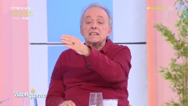 Ο Ανδρέας Μικρούτσικος στο πλατό του Buongiorno