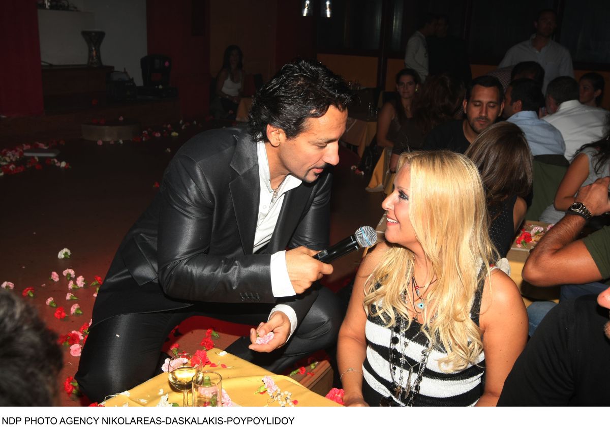 Η Ναταλία Γερμανού και ο Πέτρος Ίμβριος το 2008.