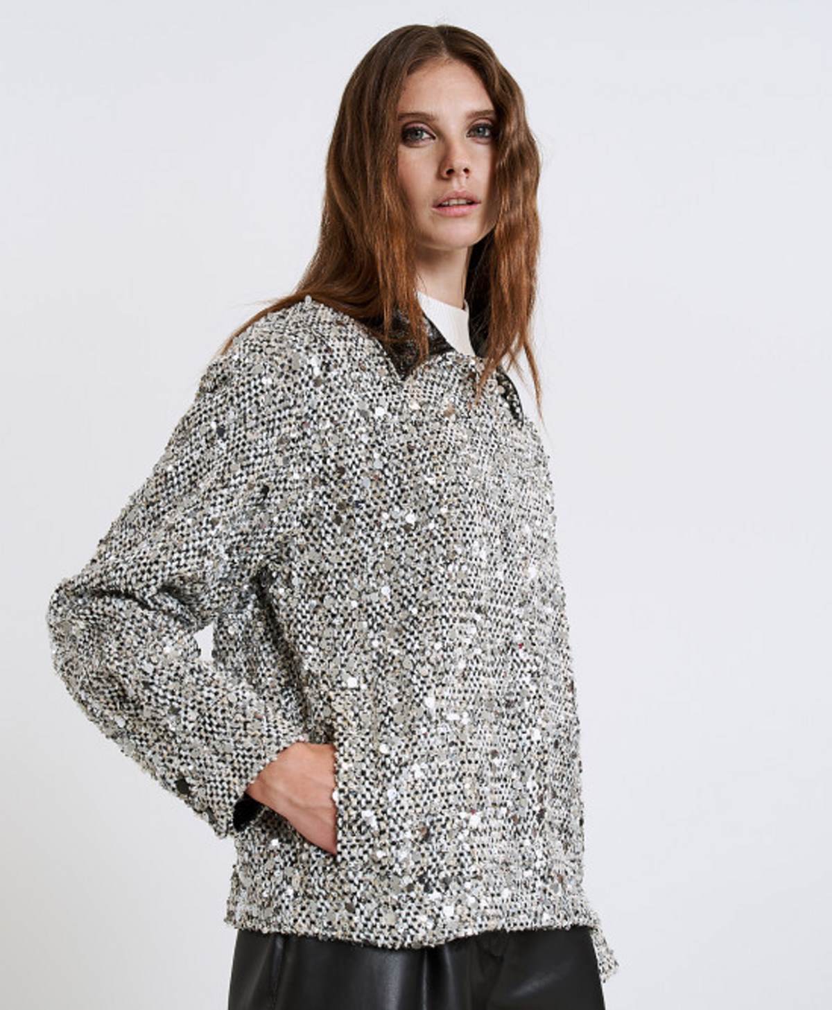 jacket με στρας access fashion