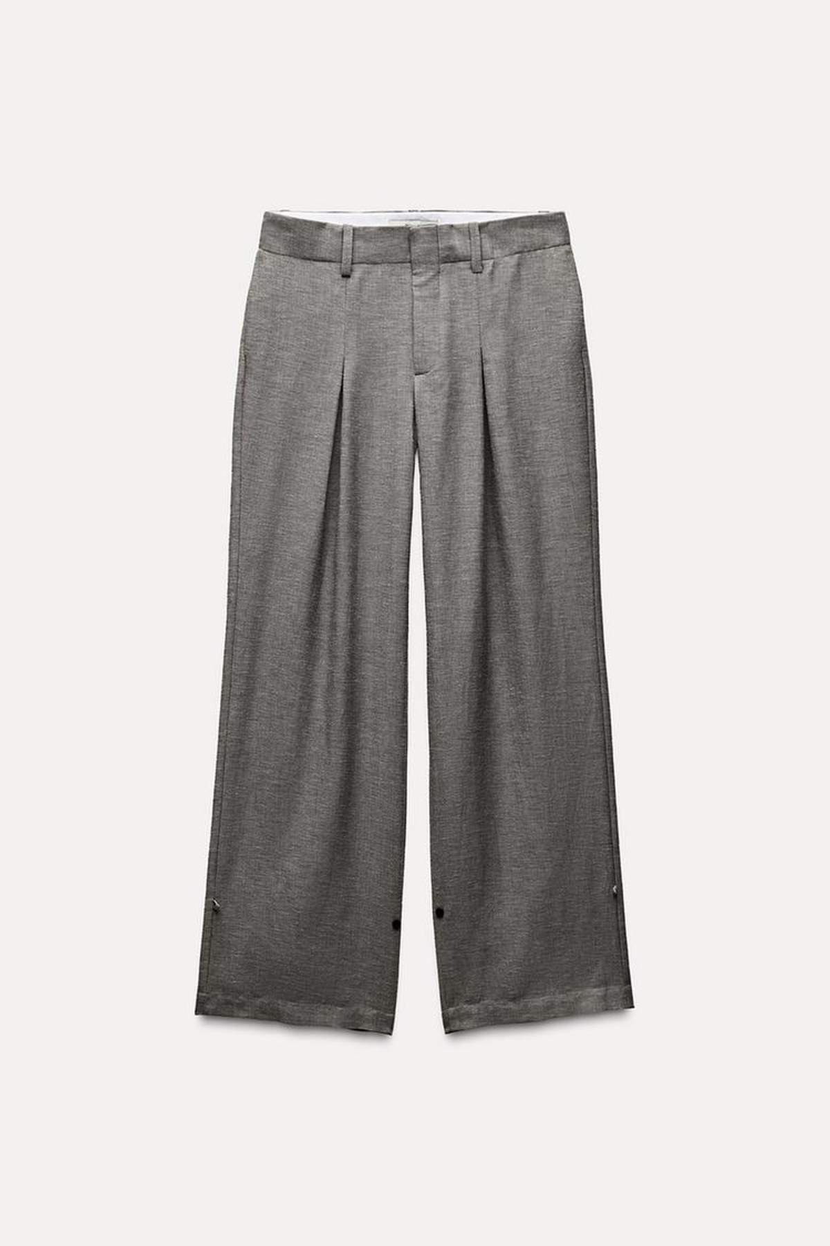 zara γκρι παντελόνι