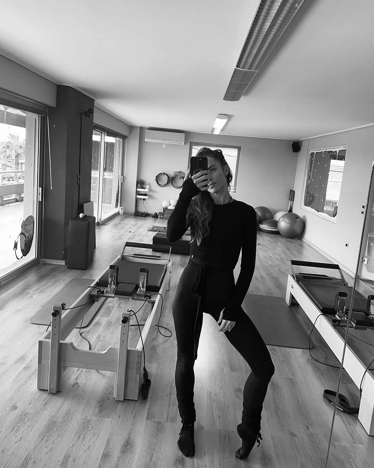 Η Ντορέττα Παπαδημητρίου κάνει Pilates