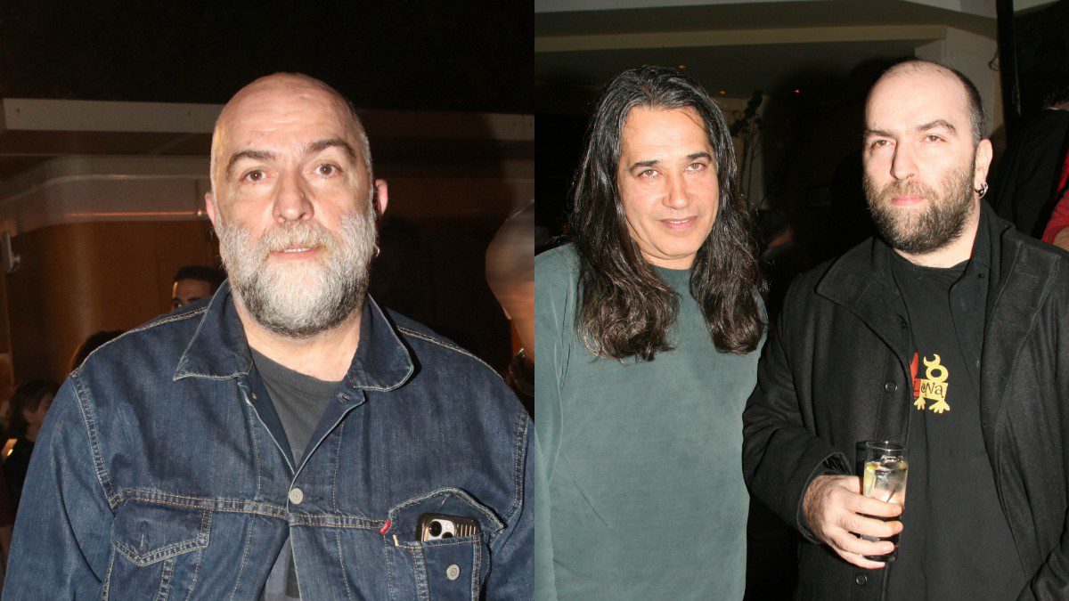 Ο Μπάμπης Στόκας σήμερα (αριστέρα) Ο Μπάμπης Στόκας σε μικρότερη ηλικία (δεξιά)