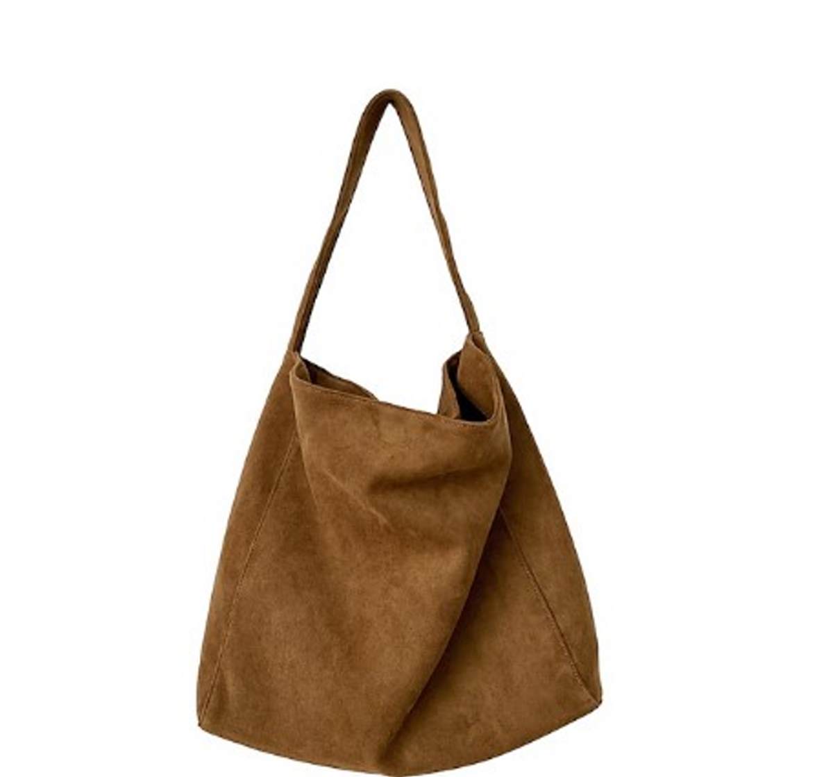 Σουέτ καφέ τσάντα