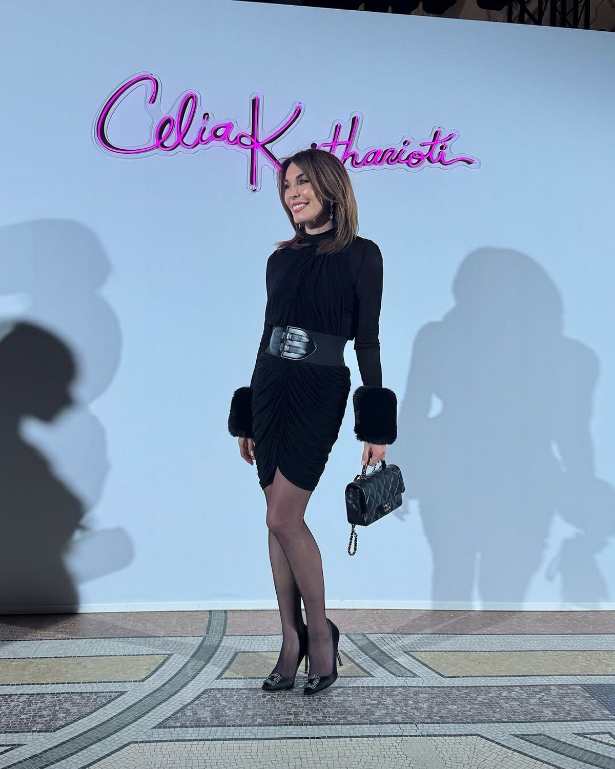 H Τατιάνα Στεφανίδου στο Petit Palais για το σόου Celia Kritharioti