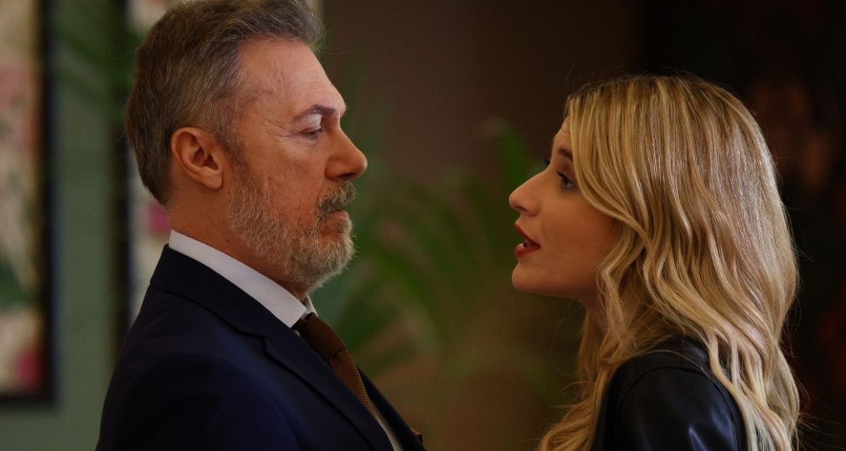 Η Ναταλία και ο Λεωνίδας σε σκηνή της σειράς Τιμωρος