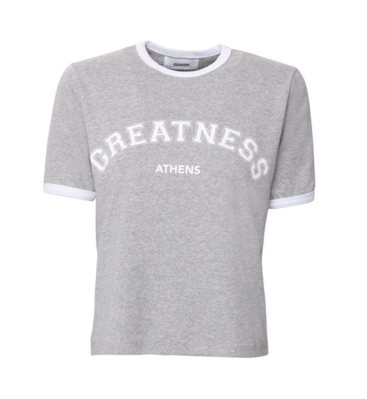 μπλουζάκι γκρι με κοντό μανίκι