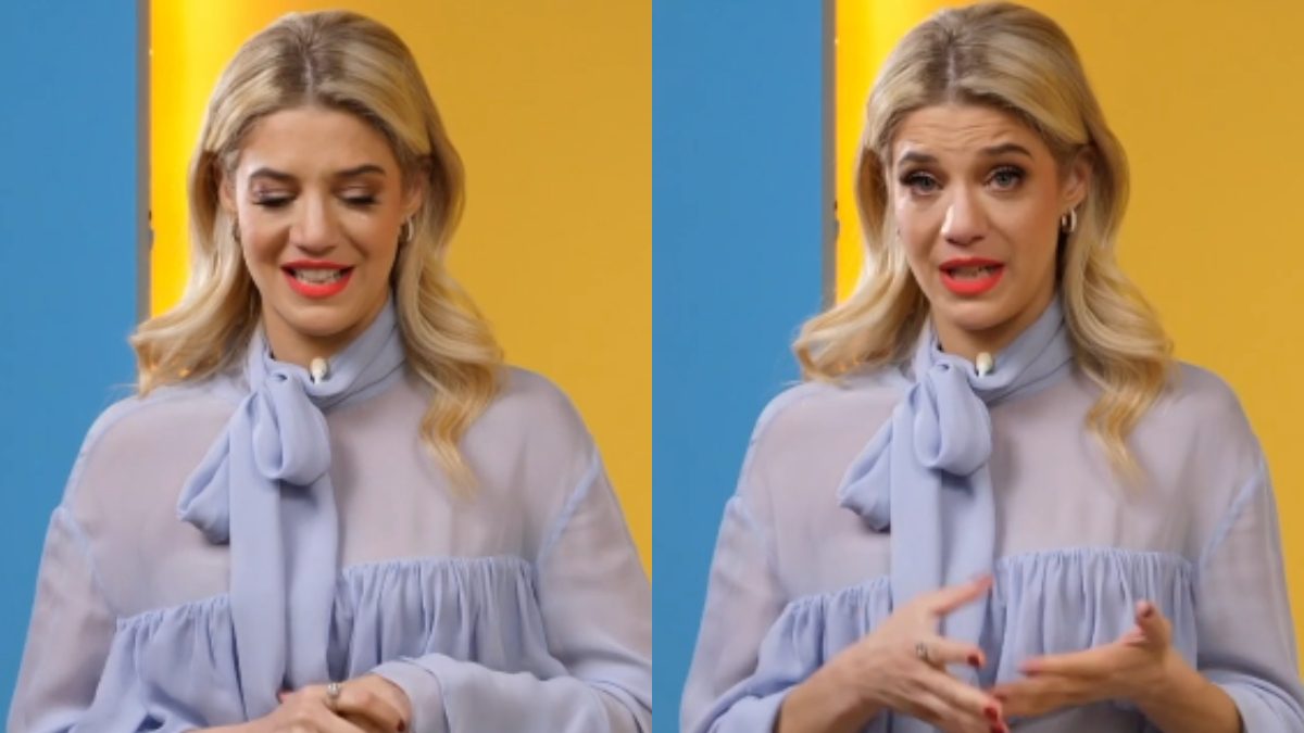 η Τζένη Θεωνά συγκινημένη στο τέλος του μαμά δες