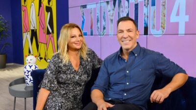 Ζαμπέτογλου Αναγνωστόπουλος στο πλατό του Στούντιο 4