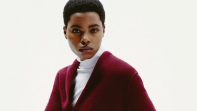 Zara look με μπορντό ζακέτα