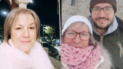 Ο Βασίλης Καλογήρου με τη μητέρα του