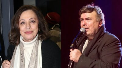 Η Χάρις Αλεξίου και ο Μανώλης Λιδάκης σε κολάζ