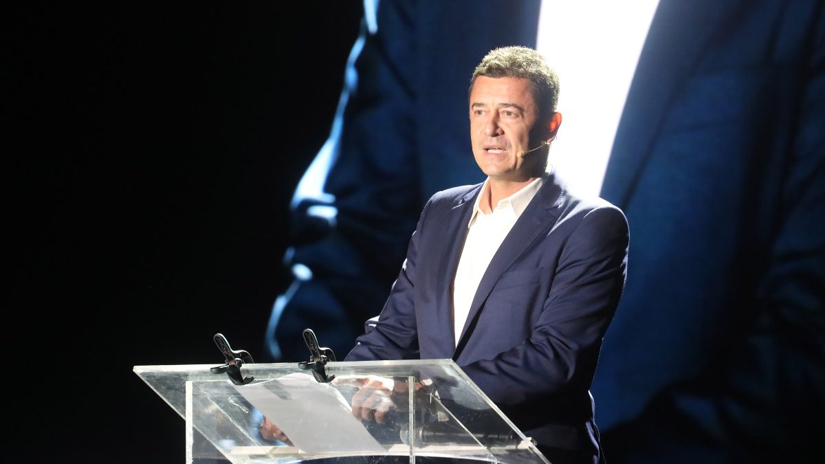 Ο Αντώνης Σρόιτερ σε παρουσίαση εκδήλωσης