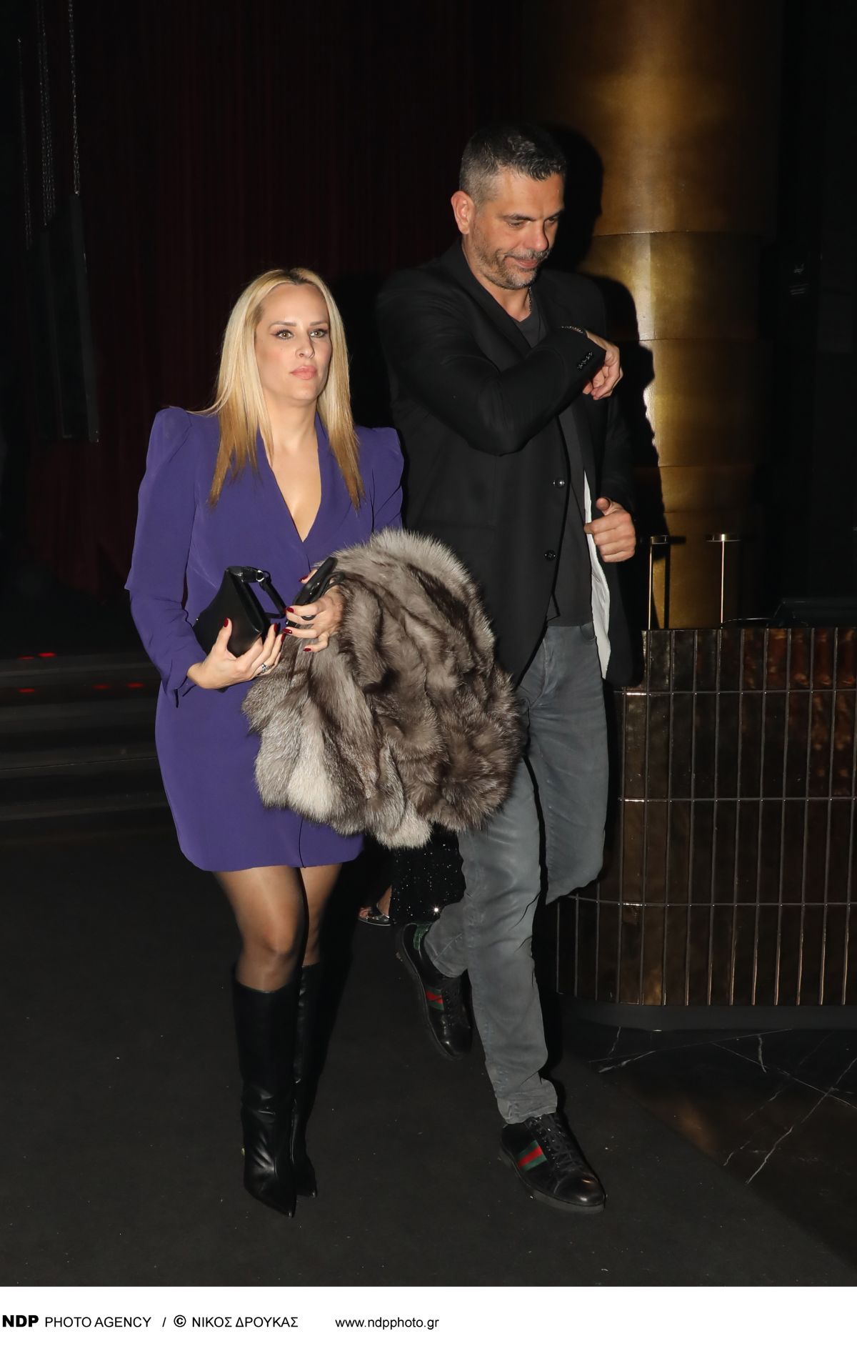 Η Έλενα Ασημακοπούλου με τον σύντροφό της στα μπουζούκια δίπλα δίπλα