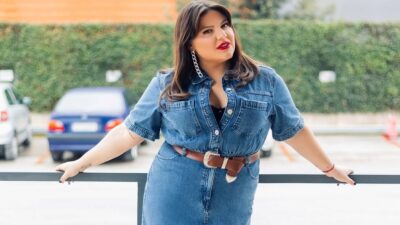 H Δανάη Μπάρκα έξω από το στούντιο της εκπομπής