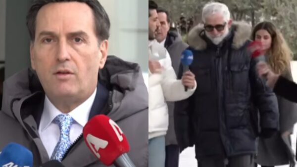 Ο Μιχάλης Δημητρακόπουλος και ο Πέτρος Φιλιππίδης.