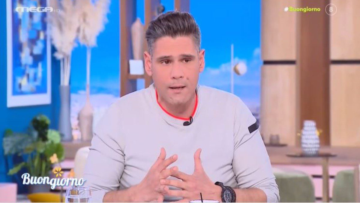 Ο Δημήτρης Ουγγαρέζος στο πλατό του Buongiorno