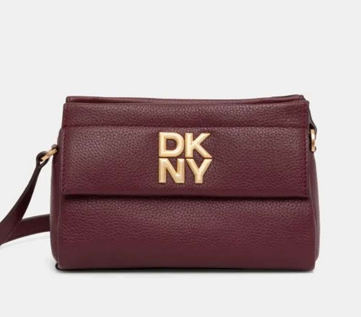 μπορντό τσάντα DKNY