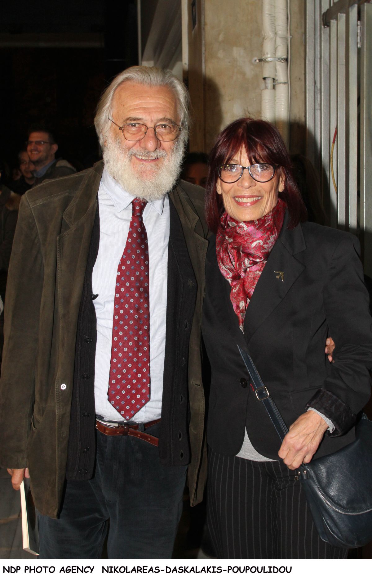 Ο Γιάννης Σμαραγδής και η σύζυγός του Ελένη