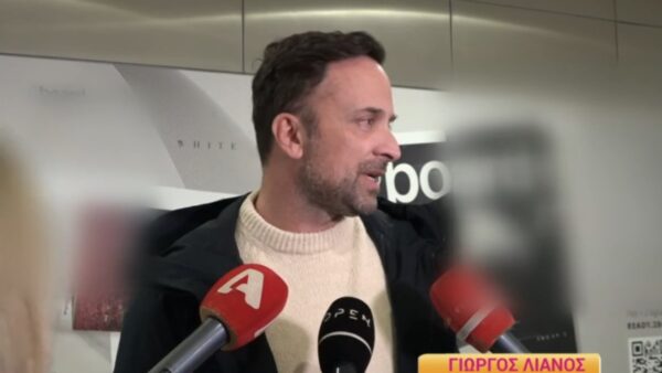 Ο Γιώργος Λιανός μπροστά στις κάμερες
