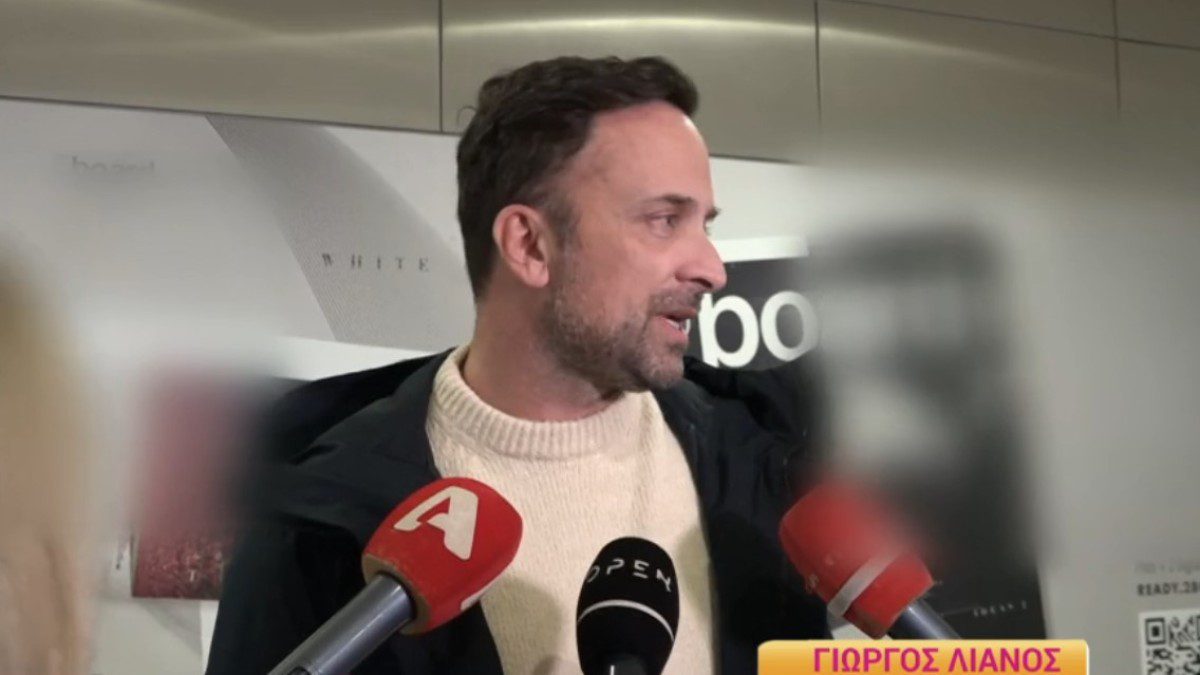 Ο Γιώργος Λιανός μπροστά στις κάμερες