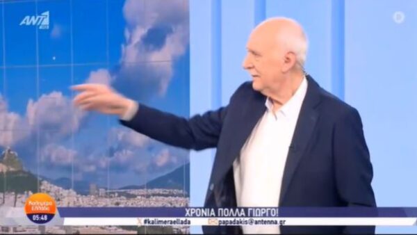 Ο Γιώργος Παπαδάκης στο πλατό της εκπομπής Καλημέρα Ελλάδα