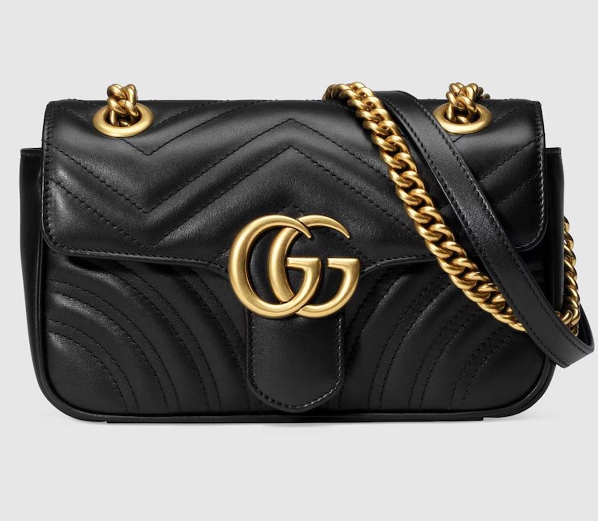 τσάντα μαύρη καπιτονέ gucci