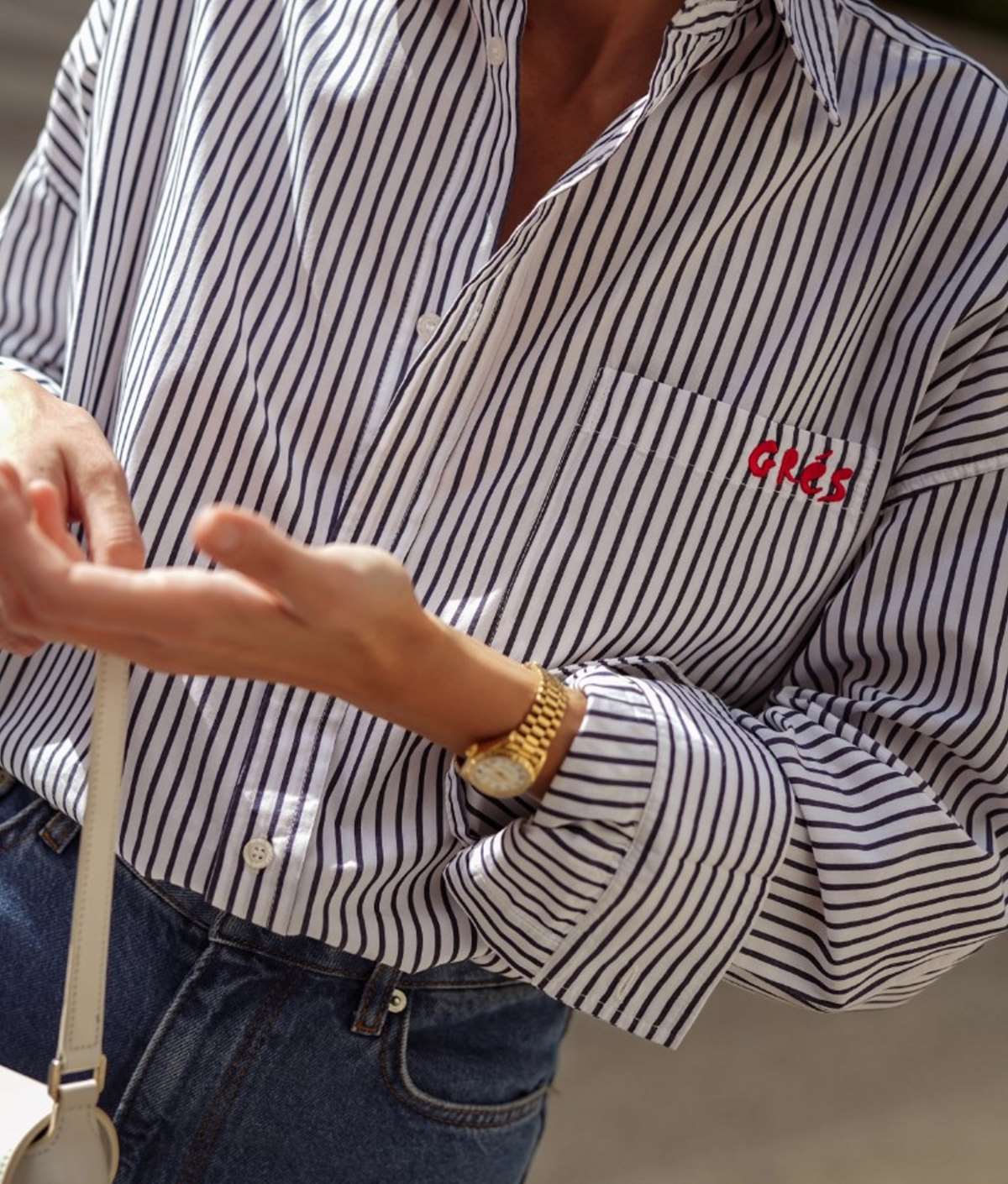 H Ηλιάνα Παπαγεωργίου στον δρόμο με casual style