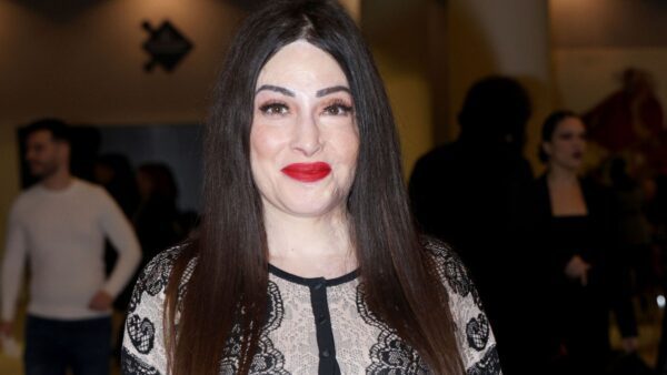 Η Ιωάννα Παλιοσπύρου σε δημόσια εμφάνισή της.