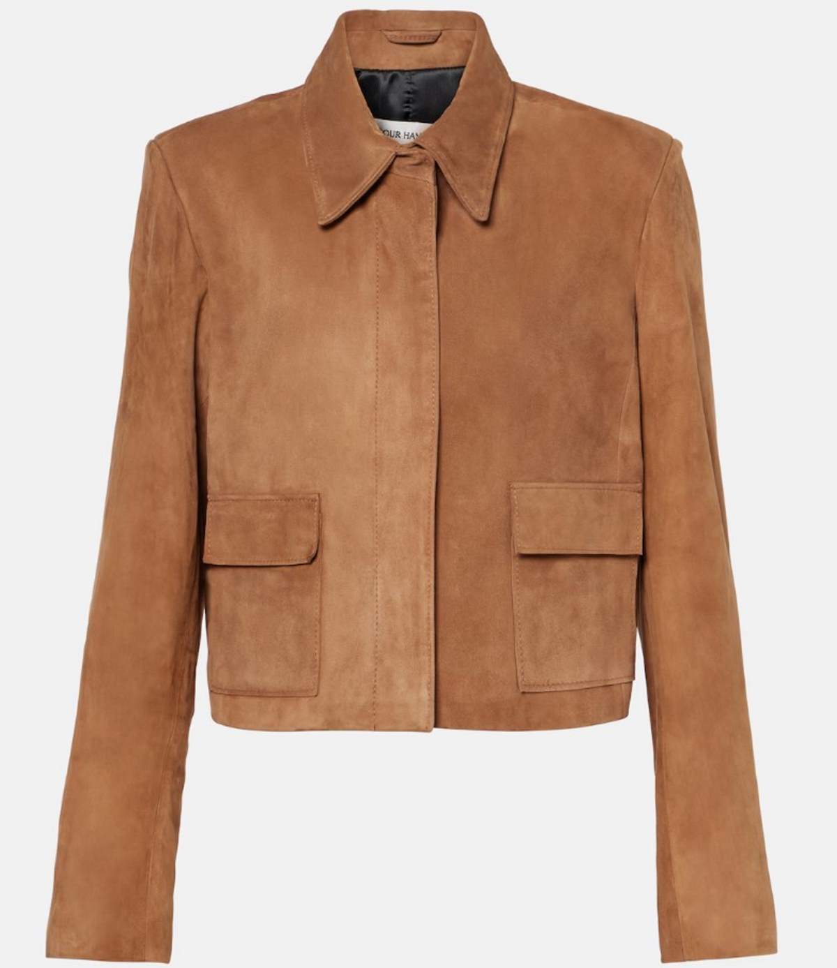 Τζάκετ καμηλό σουέτ