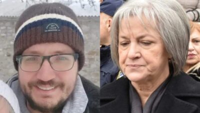 Ο Βασίλης Καλογήρου και η μητέρα του