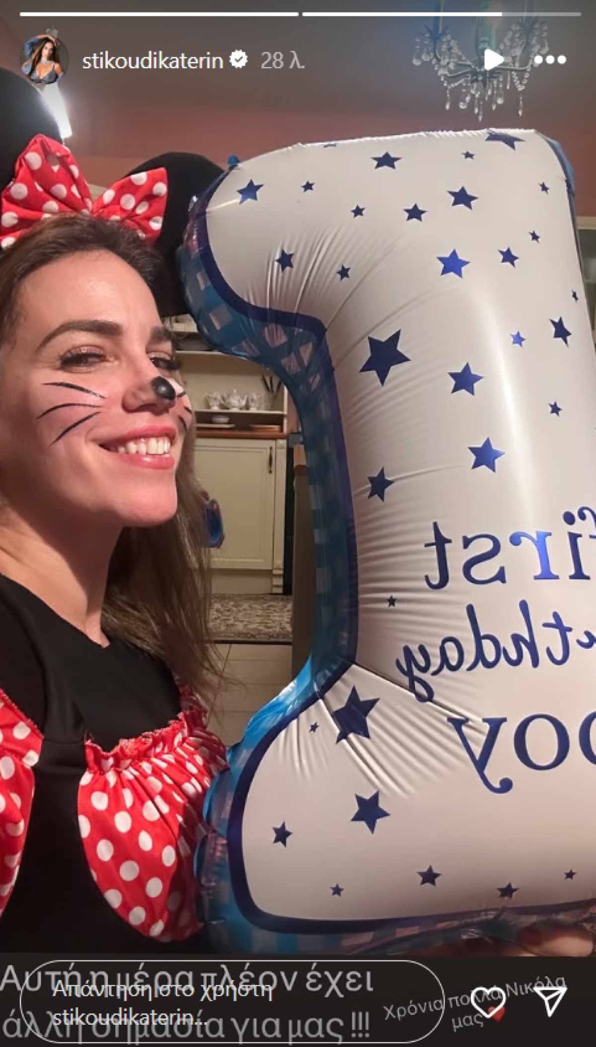 Η ανάρτηση της Κατερίνας Στικούδη στο Instagram. 