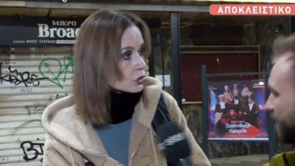 Η Κάτια Δανδουλάκη μπροστά στην κάμερα του Breakfast at Star