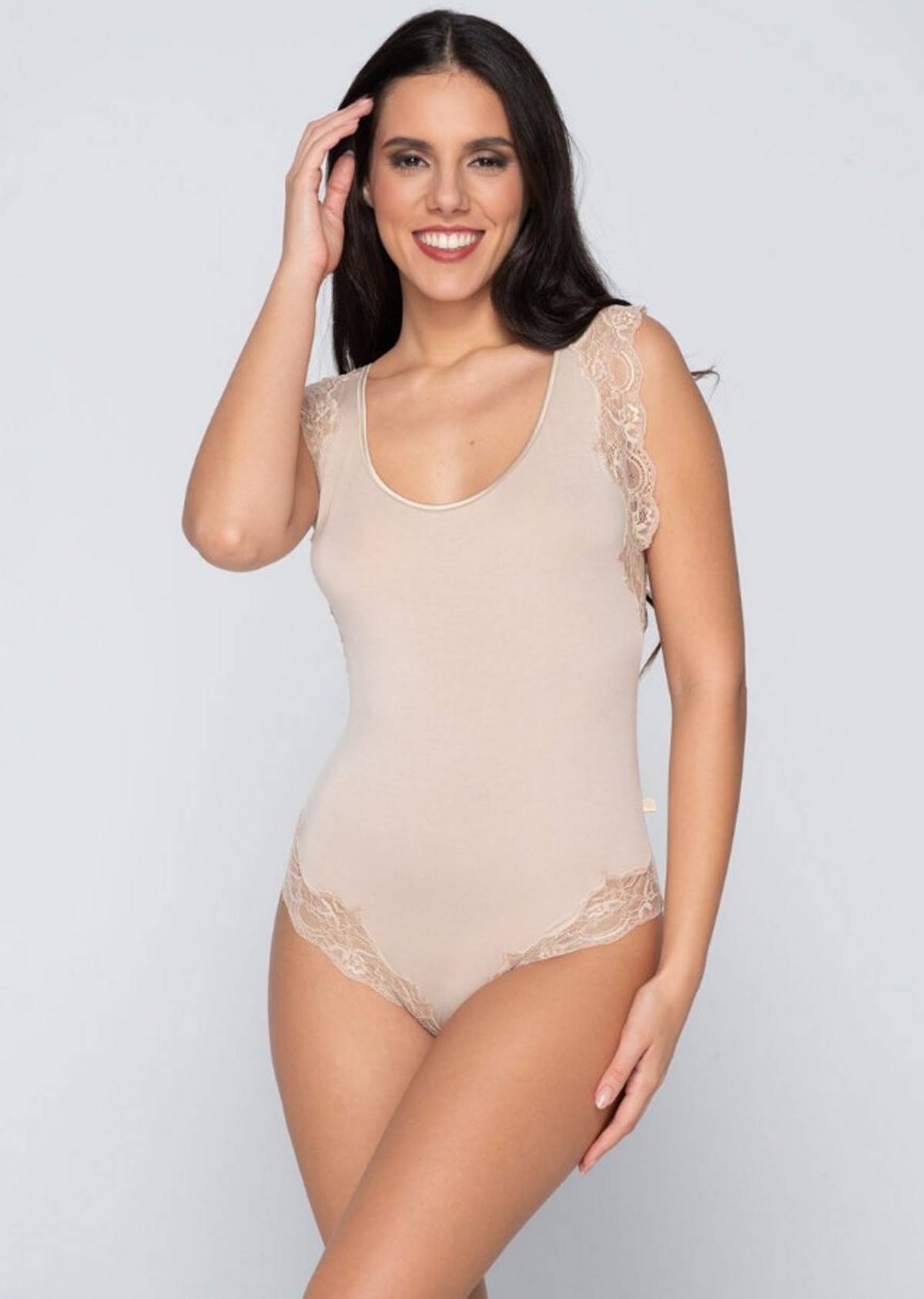 κορμάκι μπεζ LUNA