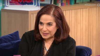 Η Λία Βίσση στον καναπέ του Στούντιο 4