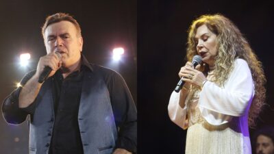 Ο Μανώλης Λιδάκης και η Ελένη Δήμου