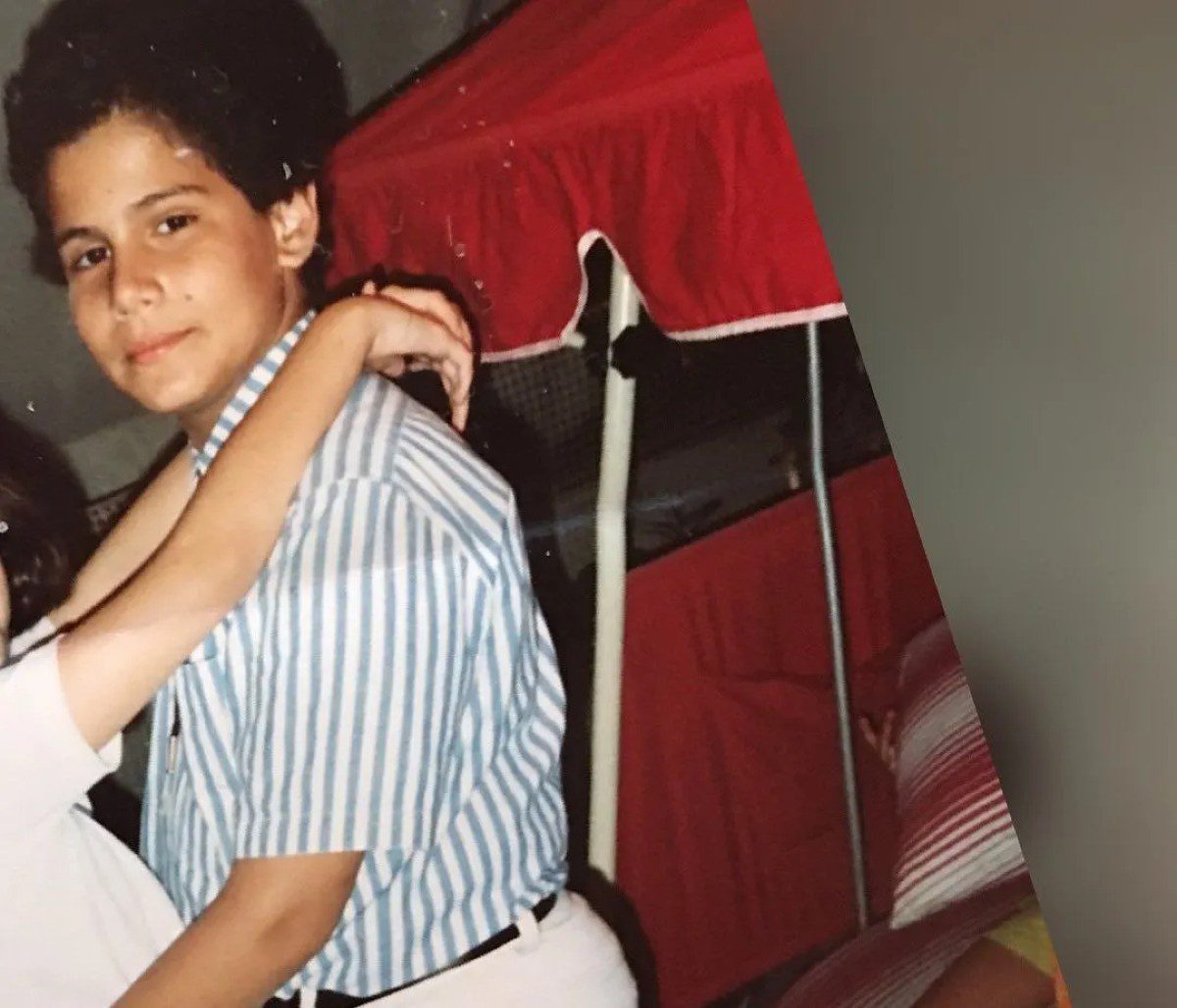 Ο Δημήτρης Ουγγαρέζος σε παιδική ηλικία