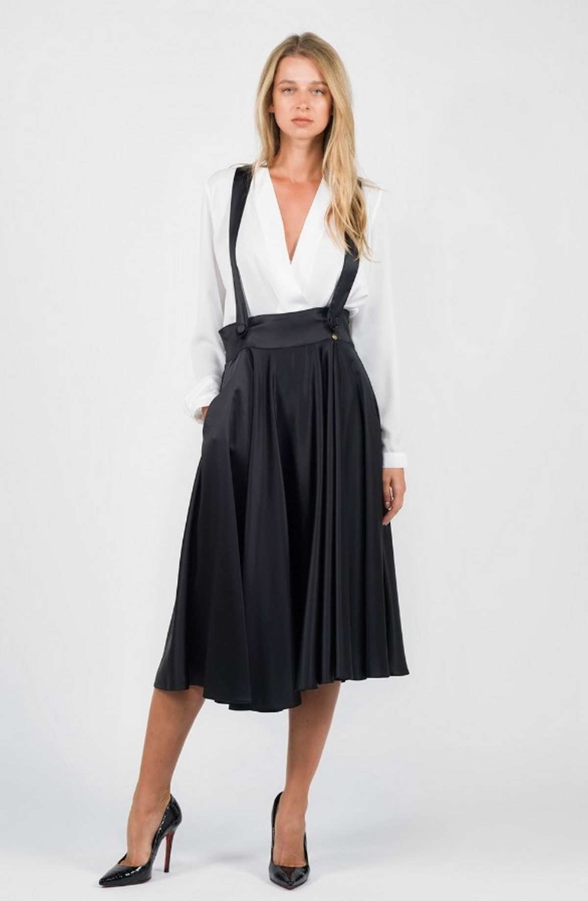 φούστα μαύρη kattis fashion