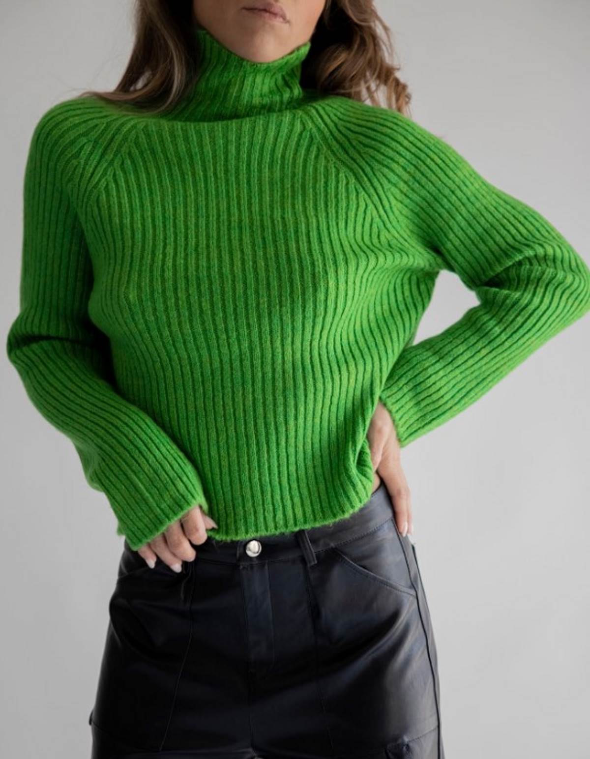 πράσινο ζιβάγκο πλεκτό