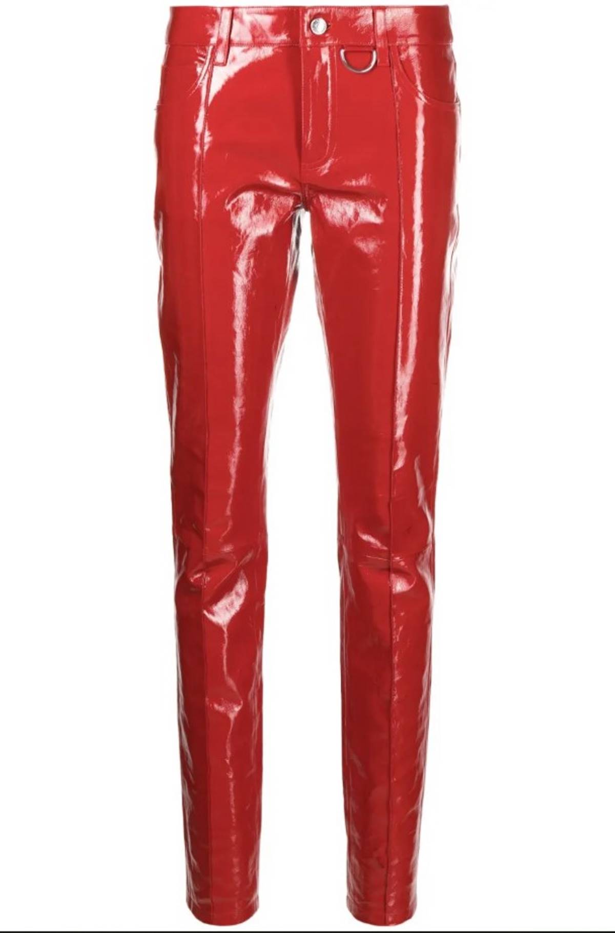 κόκκινο βινύλ παντελόνι