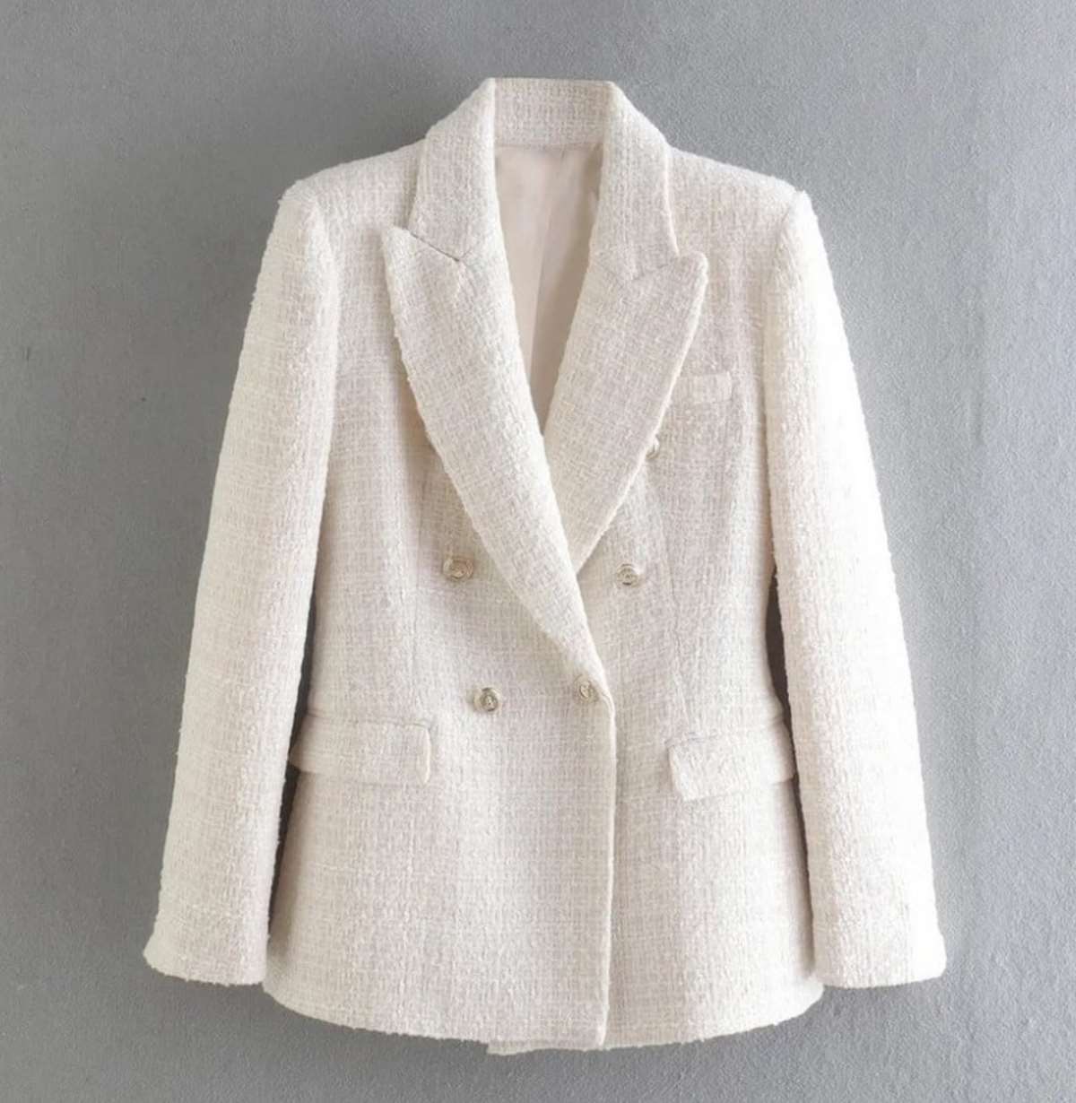 σακάκι λευκό τουίντ