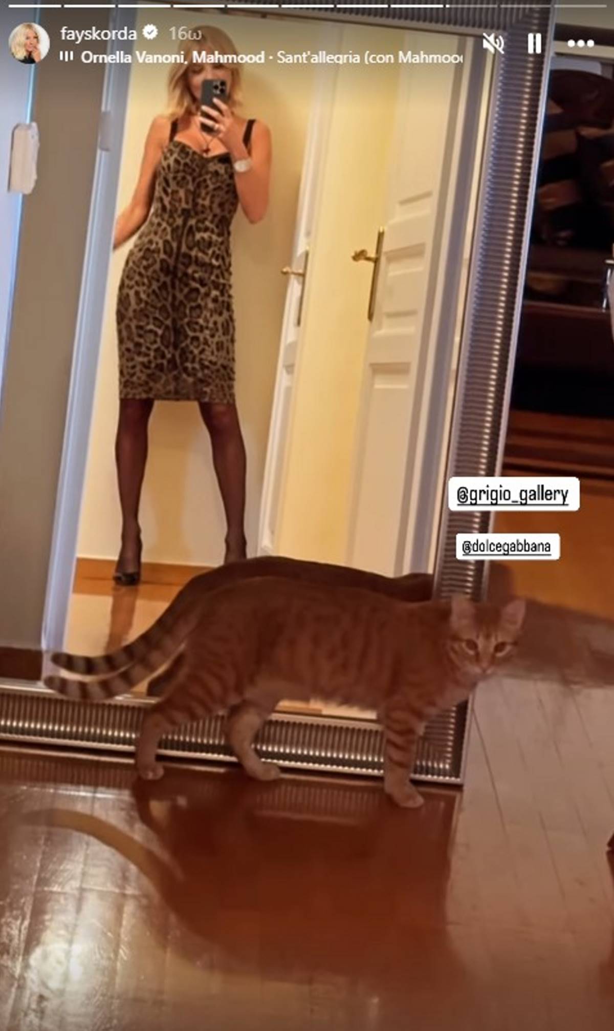 Η Φαίη Σκορδά στον καθρέφτη του σπιτιού της