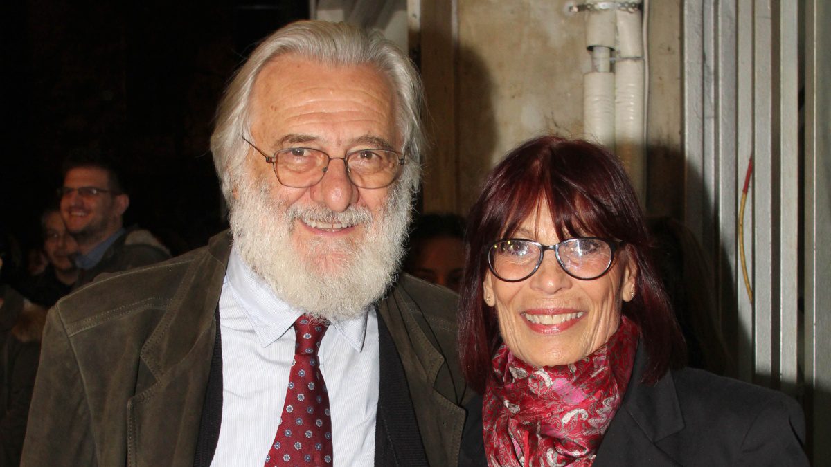 Ο Γιάννης Σμαραγδής και η σύζυγός του Ελένη